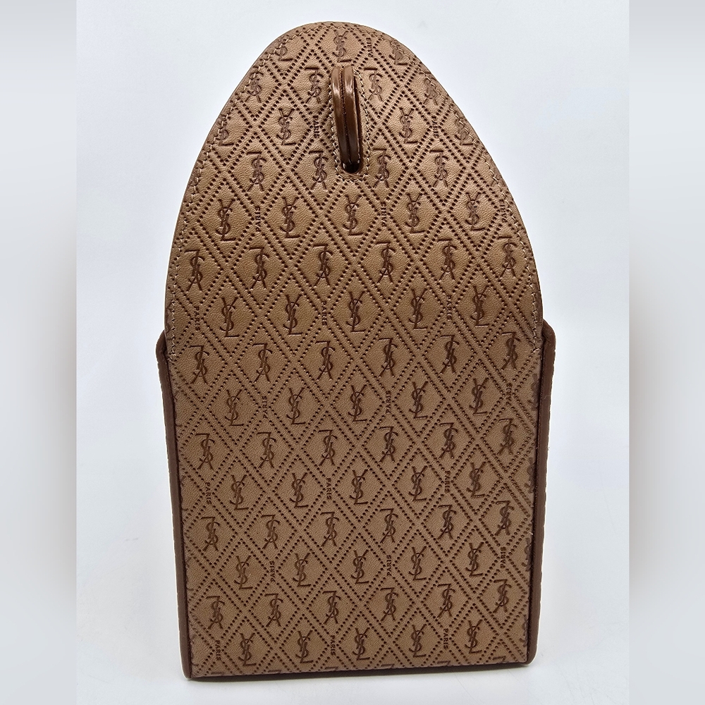 YSL Take-Away Box in Vegetable-Tanned Leather - Picture 4 of 15